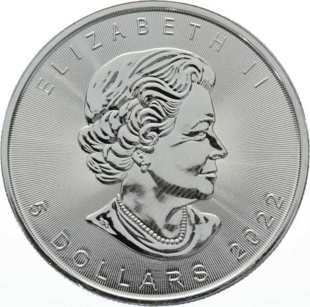 Kanada 5 Dollars 2022 Maple Leaf - 1 Unze Feinsilber